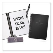 Rocketbook Fusion Smart Notebook, Seven Assorted Page Formats, Black Cover, (18) 8.8 x 6 Sheets Item: RKBEVRFEKA