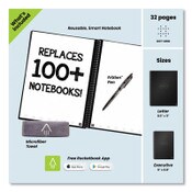 Rocketbook Core Smart Notebook, Dotted Rule, Teal Cover, (16) 11 x 8.5 Sheets Item: RKBEVRLKCCE
