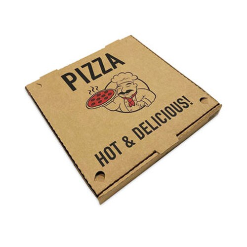 BluTable Pizza Boxes, 14 x 14 x 2, Kraft, Paper, 50/Pack Item: RMA661631253328