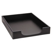Rolodex™ Wood Tones Desk Tray, 1 Section, Letter Size Files, 8.5" x 11", Black Item: ROL62523