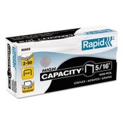 Rapid® High Capacity Staples, 0.31" Leg, 0.5" Crown, Steel, 5,000/Box Item: RPD90003