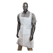 AmerCareRoyal® Poly Apron, 28 x 46, One Size Fits All, White, 500/Carton Item: RPP28462A