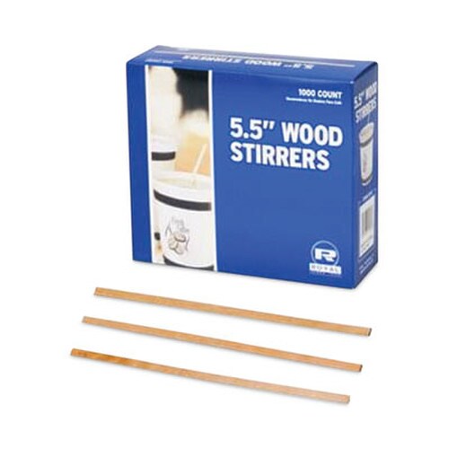AmerCareRoyal® Wood Coffee Stirrers, 5.5", 1,000 Stirrers/Box Item: RPPR810BX