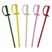 AmerCareRoyal® Sword Picks, 3.25", Assorted Colors, 10,000/Carton Item: RPPRP147