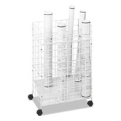 Safco® Wire Roll Files, 24 Compartments, 21w x 14.25d x 31.75h, White Item: SAF3088