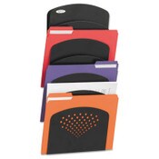 Safco® Steel Wall Rack, 7 Sections, Letter/Legal Size, 9.5" x 2" x 21.75", Black Item: SAF3185BL