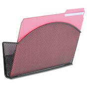 Safco® Onyx Magnetic Mesh Panel Accessories, Single File Pocket, 13 x 4.25 x 7.25, Black Item: SAF4176BL