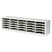 Safco® E-Z Sort Steel Mail Sorter Module, 25 Compartments, 57.5 x 13 x 14.25, Light Gray Item: SAF7751GR