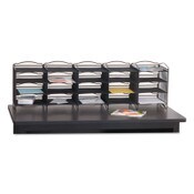 Safco® Onyx Mesh Literature Sorter, 20 Compartments, 19 x 15.25 x 59, Black Item: SAF7770BL