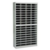 Safco® Steel/Fiberboard E-Z Stor Sorter, 72 Sections, 37 1/2 x 12 3/4 x 71, Gray Item: SAF9241GRR