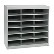 Safco® Steel Project Center Organizer, 18 Pockets, 37.5 x 15.75 x 36.5, Gray Item: SAF9264GR
