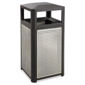 Safco® Evos Series Steel Waste Container, 38 gal, Steel, Black Item: SAF9934BL