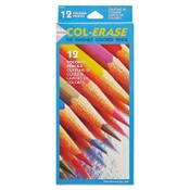 Prismacolor® Col-Erase Pencil with Eraser, 0.7 mm, 2B, Assorted Lead and Barrel Colors, Dozen Item: SAN20516