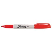 Sharpie® Fine Tip Permanent Marker, Fine Bullet Tip, Red, Dozen Item: SAN30002B