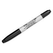 Sharpie® Twin-Tip Permanent Marker, Extra-Fine/Fine Bullet Tips, Black, Dozen Item: SAN32001B