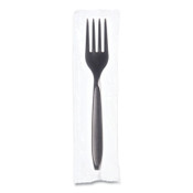 SOLO® Reliance Mediumweight Cutlery, Fork, Black, 1,000/Carton Item: SCCRSK10004