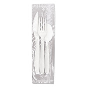 SOLO® Reliance Mediumweight Cutlery Kit, Knife/Fork/Spoon, White, 500 Kits/Carton Item: SCCRSW7Z