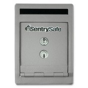 Sentry® Safe UC025K Safe, 0.23 cu ft, 6 x 12.3 x 8.5, Silver Item: SENUC025K
