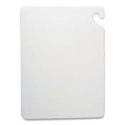 San Jamar® Cut-N-Carry Color Cutting Boards, Plastic, 20 x 15 x 0.5, White Item: SJMCB152012WH