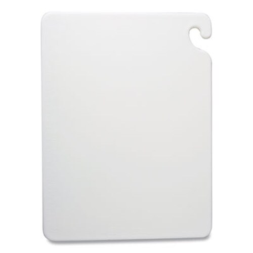 San Jamar® Cut-N-Carry Color Cutting Boards, Plastic, 20 x 15 x 0.5, White Item: SJMCB152012WH
