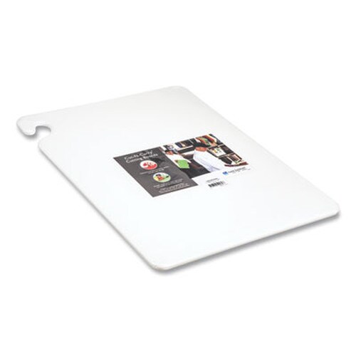 San Jamar® Cut-N-Carry Color Cutting Boards, Plastic, 20 x 15 x 0.5, White Item: SJMCB152012WH