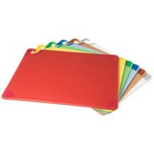 San Jamar® Saf-T-Grip Cutting Board, Assorted Colors, 24 x 18 x 0.5, 6/Pack Item: SJMCBG1824KC
