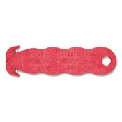 San Jamar® Klever Kutter Safety Cutter, 3 Razor Blades, 1" Blade, 4" Plastic Handle, Red Item: SJMKK403