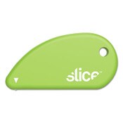 slice® Safety Cutters, Fixed, Non Replaceable Micro Safety Blade, 0.1" Ceramic Blade, 2.4" Plastic Handle, Green Item: SLI00200