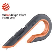 slice® Box Cutters, Double Sided, Replaceable, 1.29" Carbon Steel Blade, 7" Nylon Handle, Gray/Orange Item: SLI10400