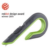 slice® Box Cutters, Double Sided, Replaceable, 1.29" Stainless Steel Blade, 7" Nylon Handle, Gray/Green Item: SLI10503