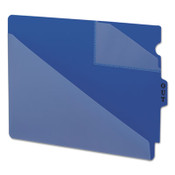 Smead™ End Tab Poly Out Guides, Two-Pocket Style, 1/3-Cut End Tab, Out, 8.5 x 11, Blue, 50/Box Item: SMD61961