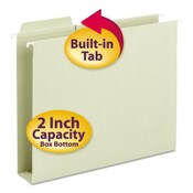 Smead™ FasTab Box Bottom Hanging Folders, Letter Size, 1/3-Cut Tabs, Moss, 20/Box Item: SMD64201