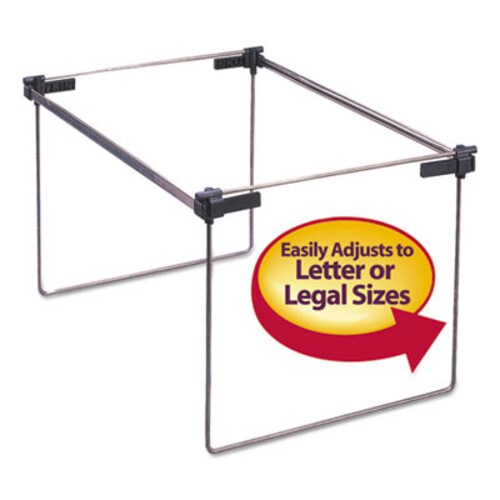 Smead® Hanging Folder Frame, Legal/Letter/A4 Size, 12" to 24" Long, Gray, 2/Box Item: SMD64855