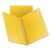 Smead Prong Fastener Premium Pressboard Report Cover, Two-Piece Prong Fastener, 3" Capacity, 8.5 x 11, Yellow/Yellow Item: SMD81852