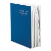 Smead™ Deluxe Expandable Indexed Desk File/Sorter, 31 Dividers, Date Index, Letter Size, Dark Blue Cover Item: SMD89294