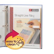 Smead Poly Ring Binder Pockets, 9 x 11.5, Clear, 3/Pack Item: SMD89500