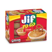 Jif To Go® Spreads, Creamy Peanut Butter, 1.5 oz Cup, 8/Box Item: SMU24136