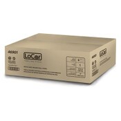 LoCor® Hard Wound Roll Towel, 1-Ply, 8" x 1,000 ft, White, 6 Rolls/Carton Item: SOL46901