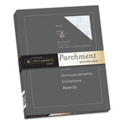 Southworth® Parchment Specialty Paper, 24 lb Bond Weight, 8.5 x 11, Blue, 100/Pack Item: SOUP964CK336