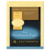 Southworth® Parchment Specialty Paper, 24 lb Bond Weight, 8.5 x 11, Gold, 100/Pack Item: SOUP994CK336