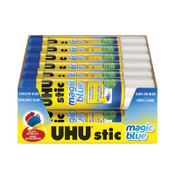 UHU® Stic Permanent Glue Stick, 1.41 oz, Applies Blue, Dries Clear Item: STD99653
