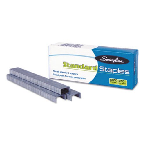 Swingline® S.F. 1 Standard Staples, 0.25" Leg, 0.5" Crown, Steel, 5,000/Box Item: SWI35108