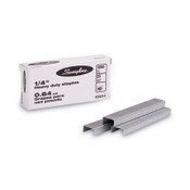 Swingline® S.F. 13 Heavy-Duty Staples, 0.25" Leg, 0.5" Crown, Steel, 1,000/Box Item: SWI35314