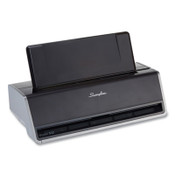 Swingline® 28-Sheet Commercial Electric Two-Hole Punch, Fixed 9/32" Holes, Black/Silver Item: SWI74532