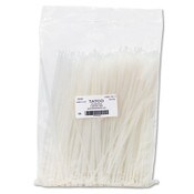 Tatco Nylon Cable Ties, 11 x 0.19, 50 lb, Natural, 500/Pack Item: TCO22300