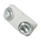 Tatco Swivel Head Twin Beam Emergency Lighting Unit, 12.75w x 4d x 5.5"h, White Item: TCO70012