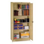 Tennsco Deluxe Recessed Handle Storage Cabinet, 36w x 18d x 78h, Sand Item: TNN7818RHSD