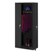 Tennsco Deluxe Wardrobe Cabinet, 36w x 18d x 78h, Black Item: TNN7818WBK