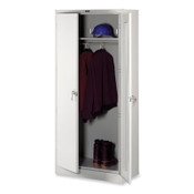 Tennsco Deluxe Wardrobe Cabinet, 36w x 18d x 78h, Light Gray Item: TNN7818WLGY