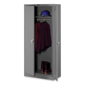 Tennsco Deluxe Wardrobe Cabinet, 36w x 18d x 78h, Medium Gray Item: TNN7818WMG